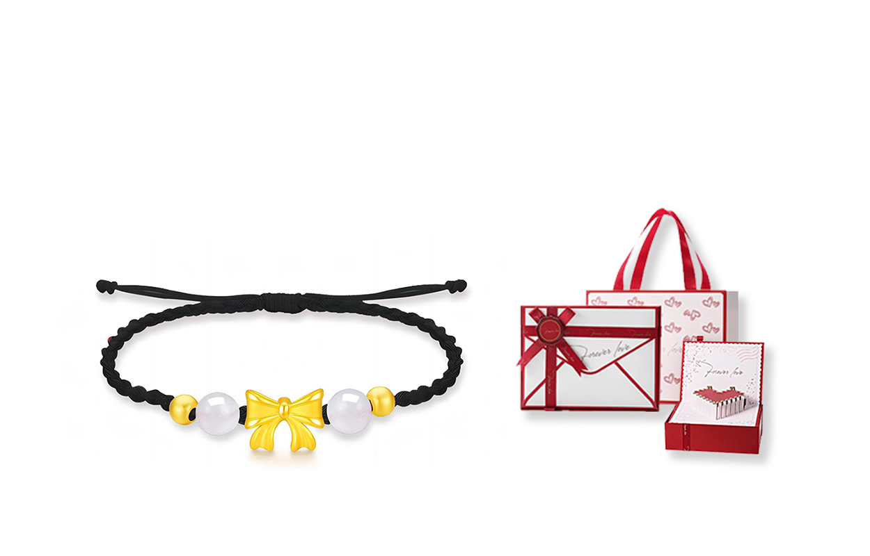 

Женское ожерелье GIFU, Fugitive Princess Bow Bracelet + [Love Heartbeat Gift Box]