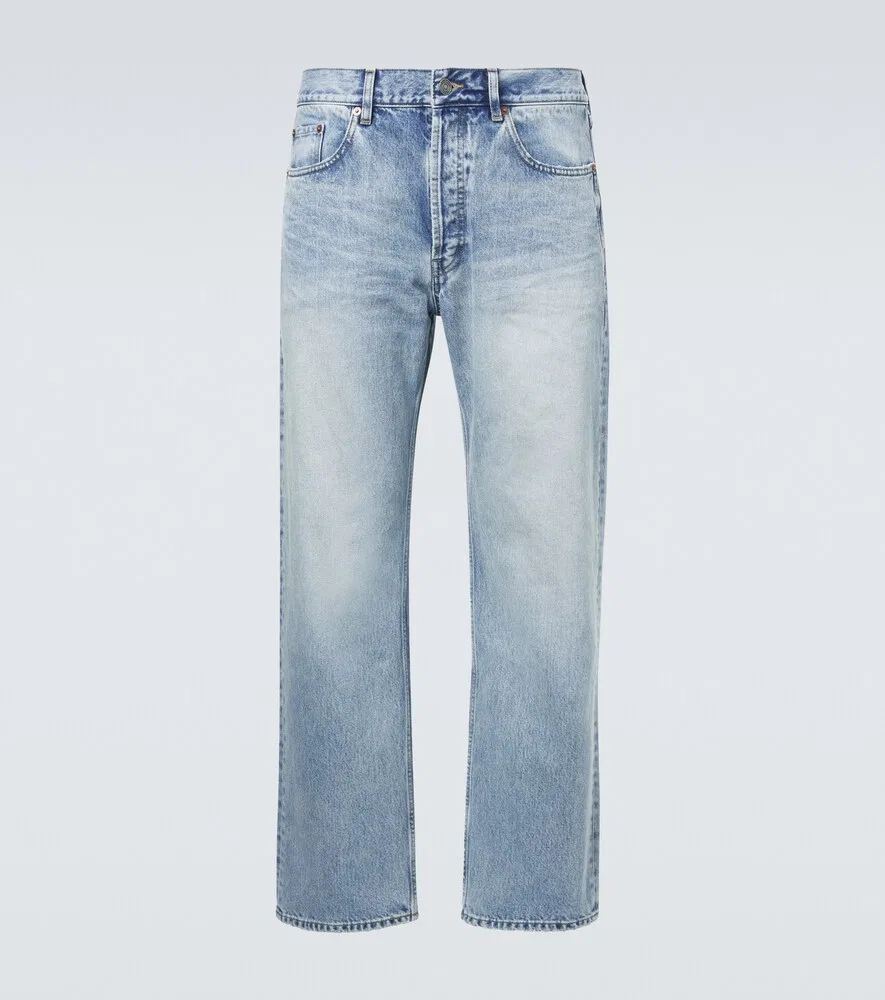Прямые джинсы Saint Laurent, синий