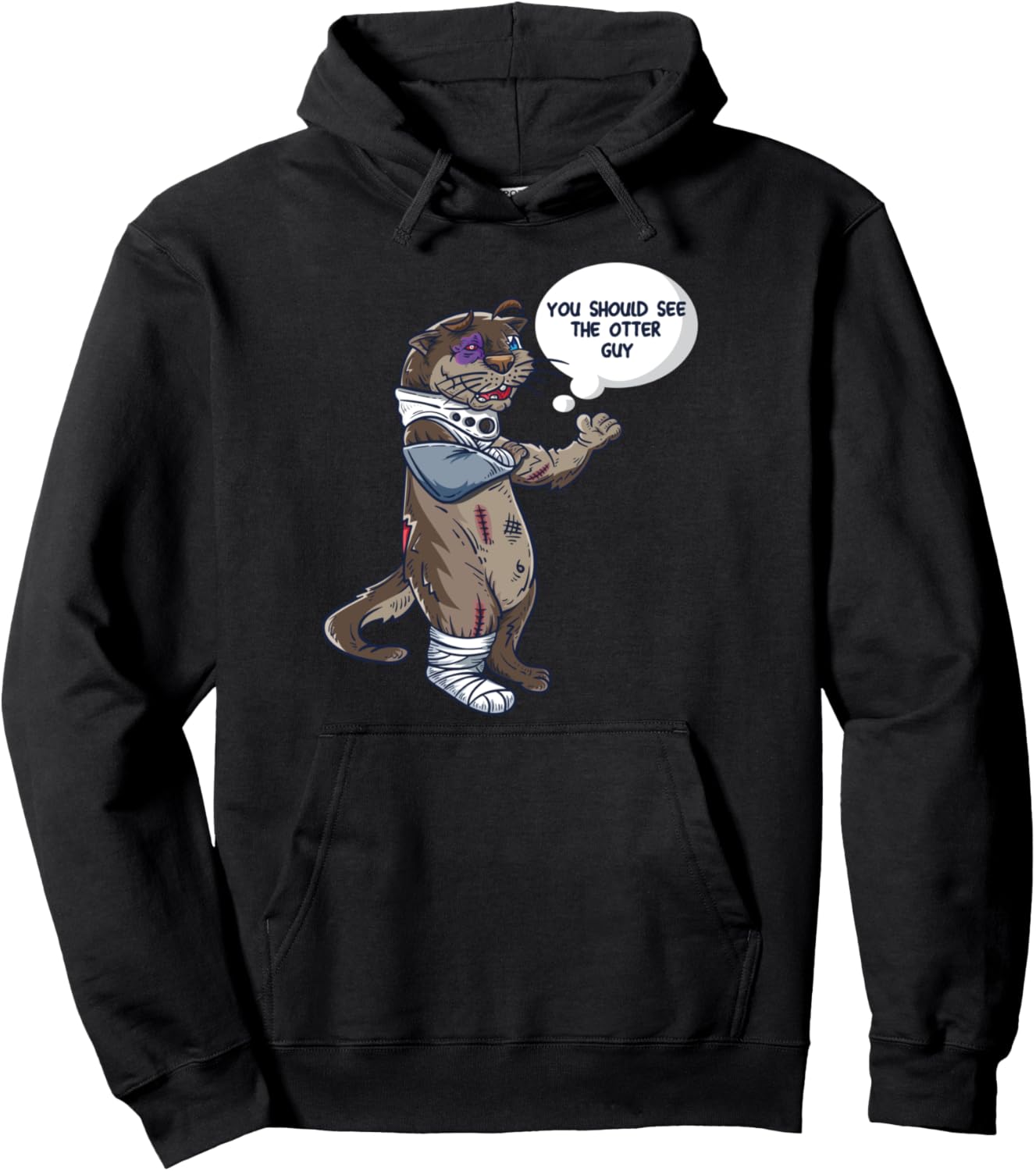 

Вы бы видели другого парня! Забавная толстовка с изображением боксера и выдры, с пожеланием скорейшего выздоровления, черная Bcc Funny Otter Shirts & Gifts, Черный, Вы бы видели другого парня! Забавная толстовка с изображением боксера и выдры, с пожелание