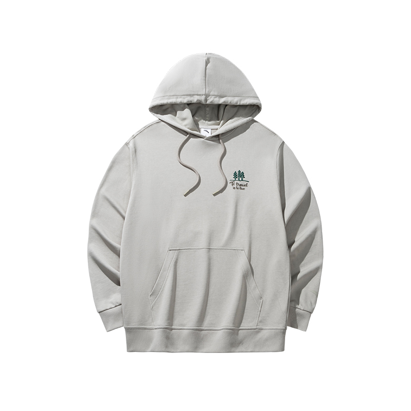 

Толстовка CHAOJIANTA мужская ancient gray ANTA SUPERSTORE, серый