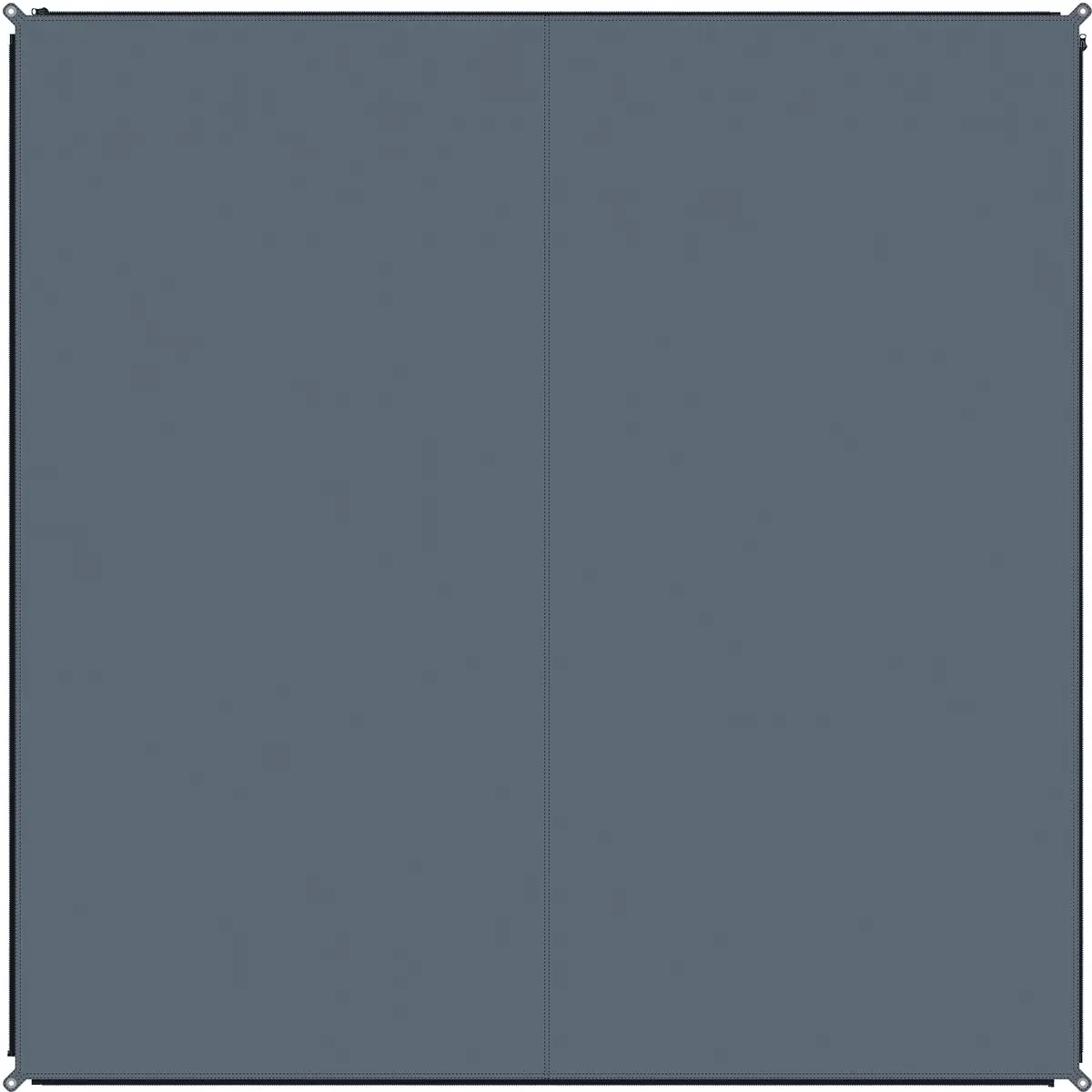 

Уличный ковер BENT "Carpet Plain", прямоугольный, без PFC 250х250 см, цвет steel gray