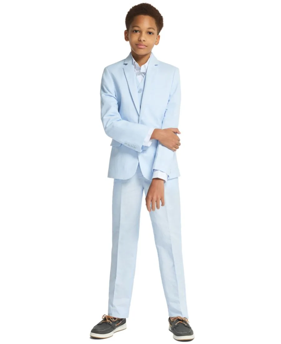 Пиджак из смесовой льняной ткани для мальчиков (8-20 лет) Calvin Klein, Ice Bay