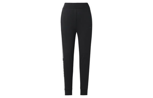 Спортивные штаны adidas neo Side logo Printing Slim Fit Casual Sports Long Pants Black, черный — фото 2