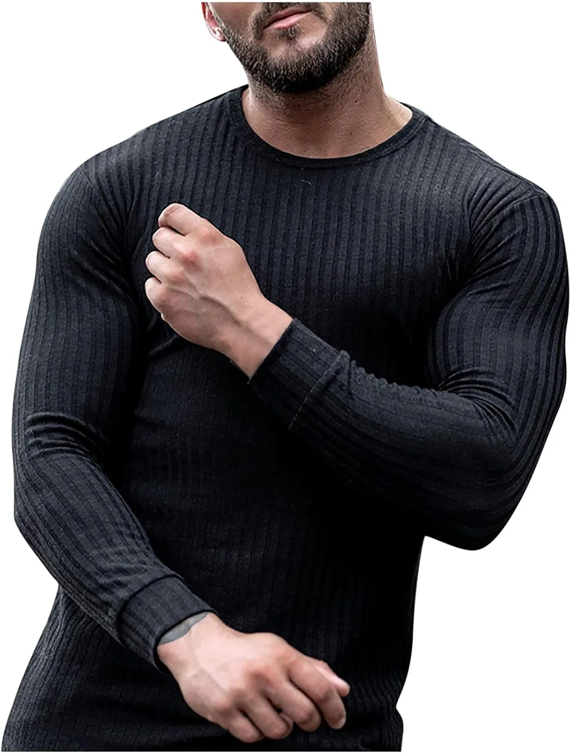 

Muscularfit Big and Tall мужской зимний свитер с длинным рукавом