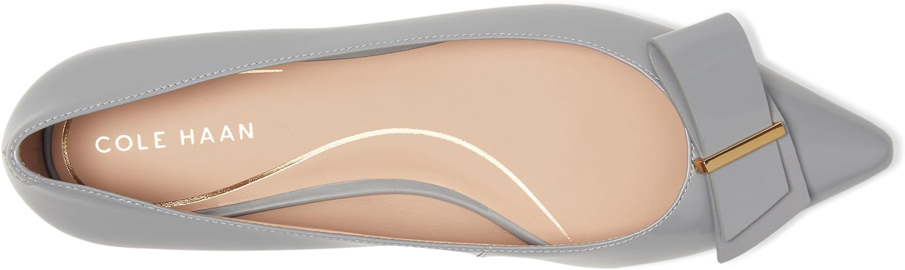 Балетки Cole Haan Felicia Bow Ballet Flats, цвет Frost Gray Box Leather — фото 2