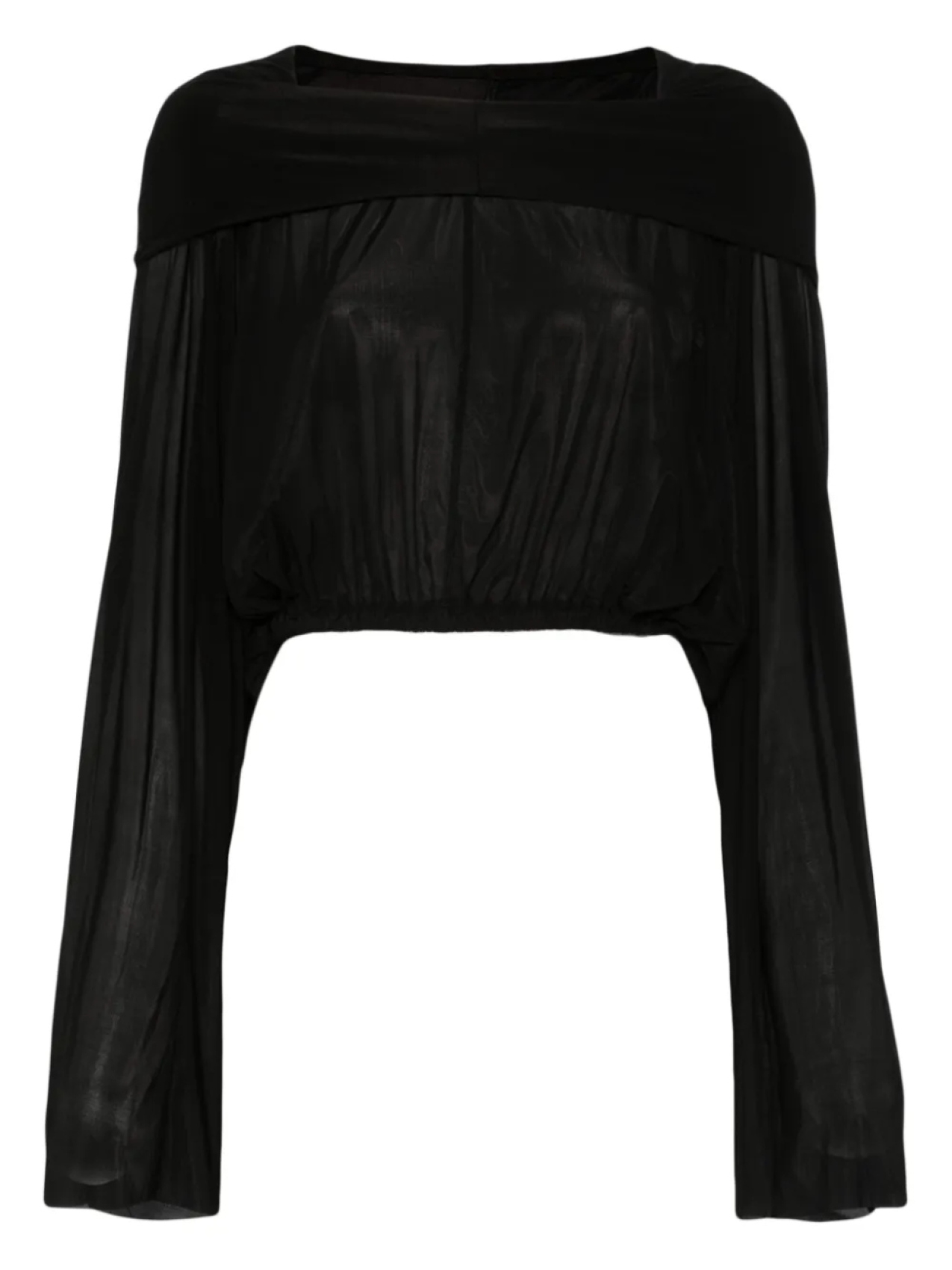 

Укороченная блузка с капюшоном Rick Owens, черный