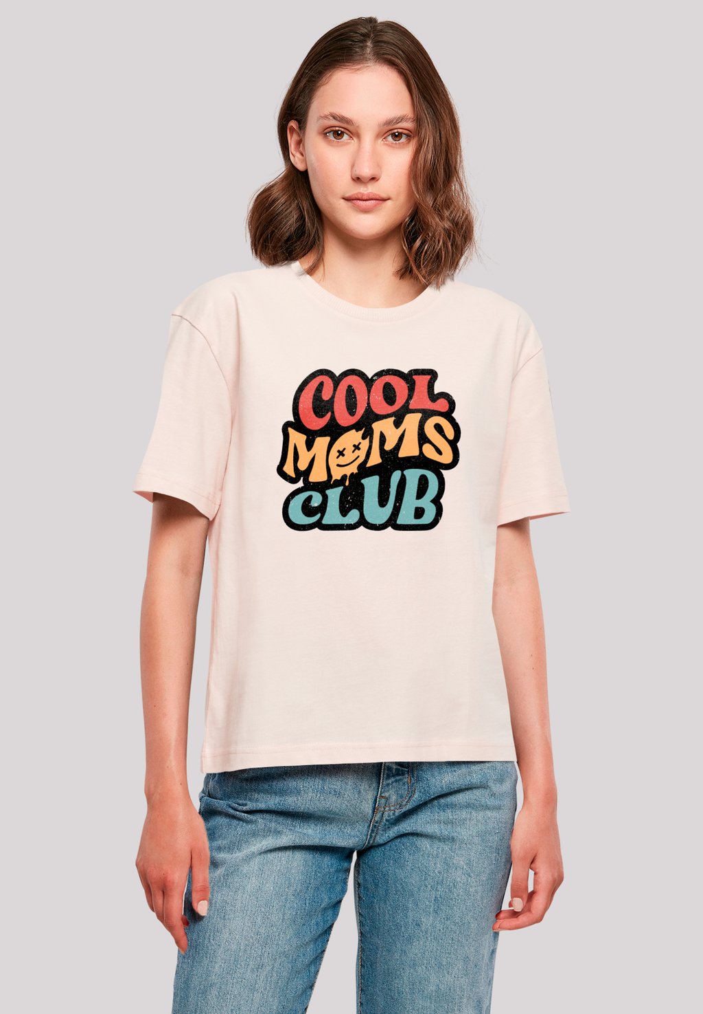 

Футболка с принтом COOLER MOMS CLUB MUTTERTAG RETRO VIBE F4NT4STIC, розовый