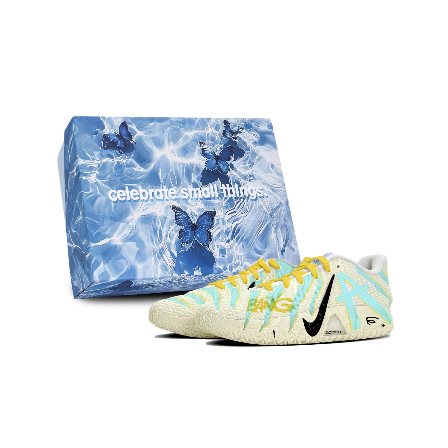 

Nike Баскетбольные кроссовки Ja Morant 3 Low top мужские градиент Orange Blue