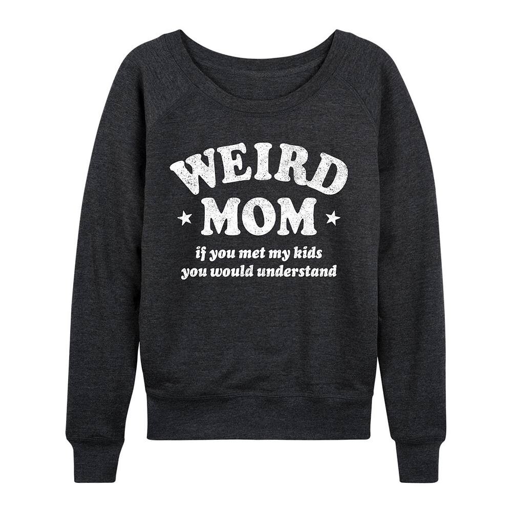 

Женский легкий свитшот из френч терри Weird Mom Licensed Character, цвет Heather Charcoal