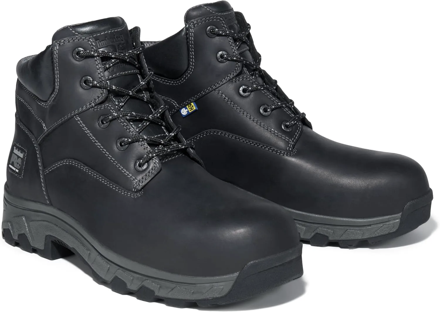 Мужские рабочие ботинки Timberland PRO Workstead 6 дюймов с композитным защищенным носком и антистатическим эффектом, черный — фото 2