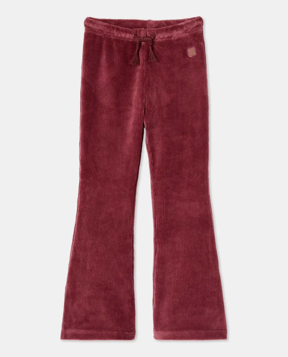 

Джинсы-клеш из эластичного вельвета для девочки Kids El Corte Inglés, лиловый