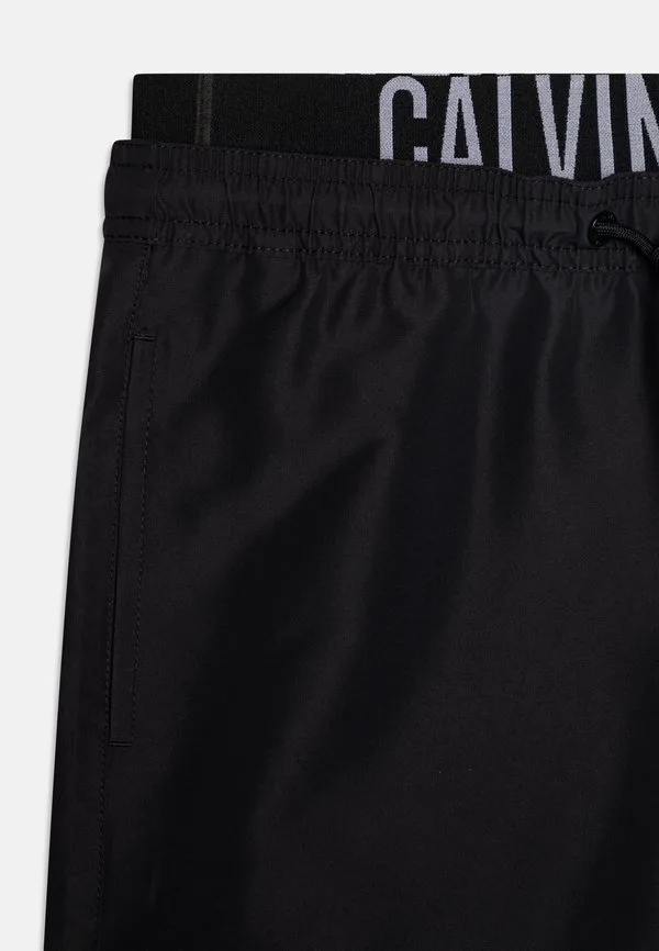 Плавки средней длины, двойные. Calvin Klein Swimwear, Black — фото 3