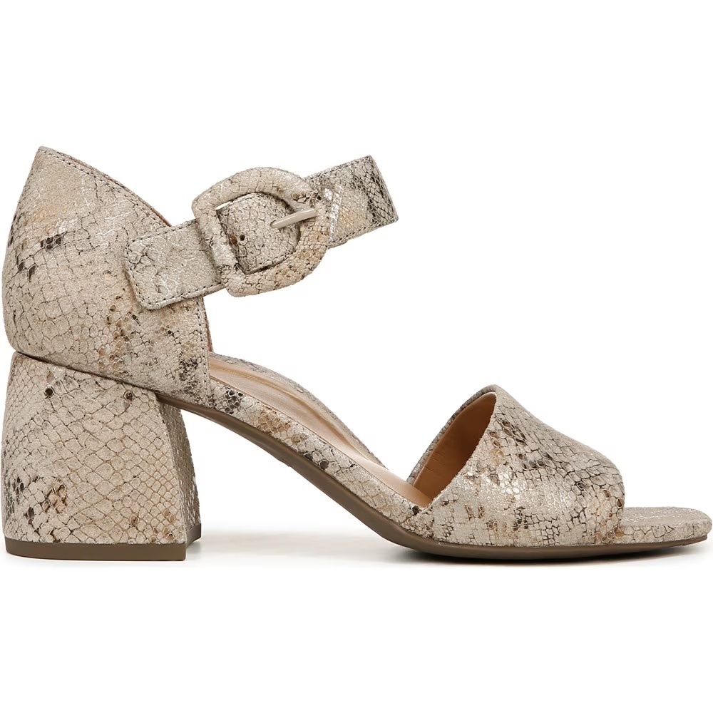 Босоножки на блочном каблуке Chardonnay Vionic, oatmeal leather