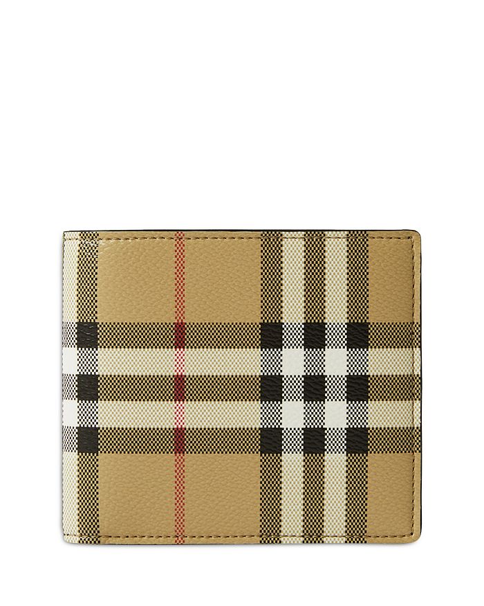 

Двойной кошелек Burberry в клетку Vintage Check, коричневый/бежевый