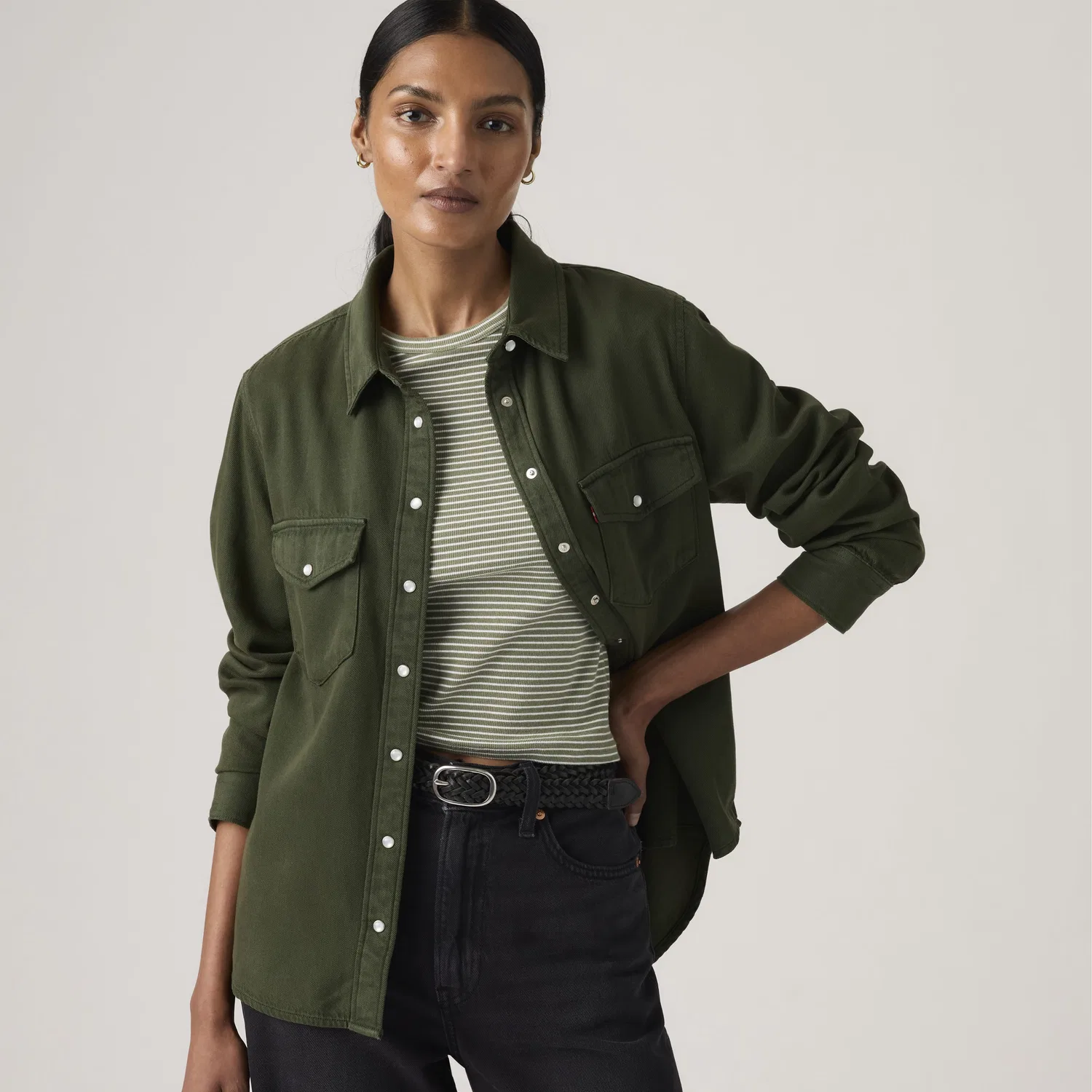 Знаменитая рубашка в стиле вестерн Levi's, Green
