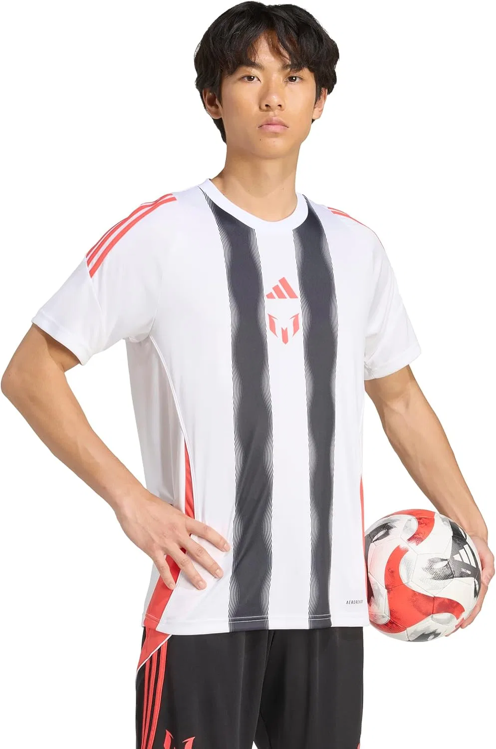 Футбольная тренировочная футболка adidas, белый — фото 3