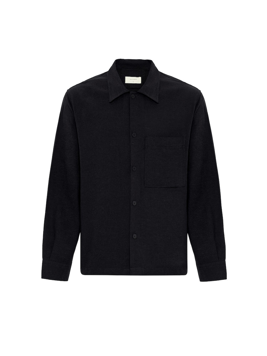 

Рубашка на пуговицах классического кроя Antioch, черный