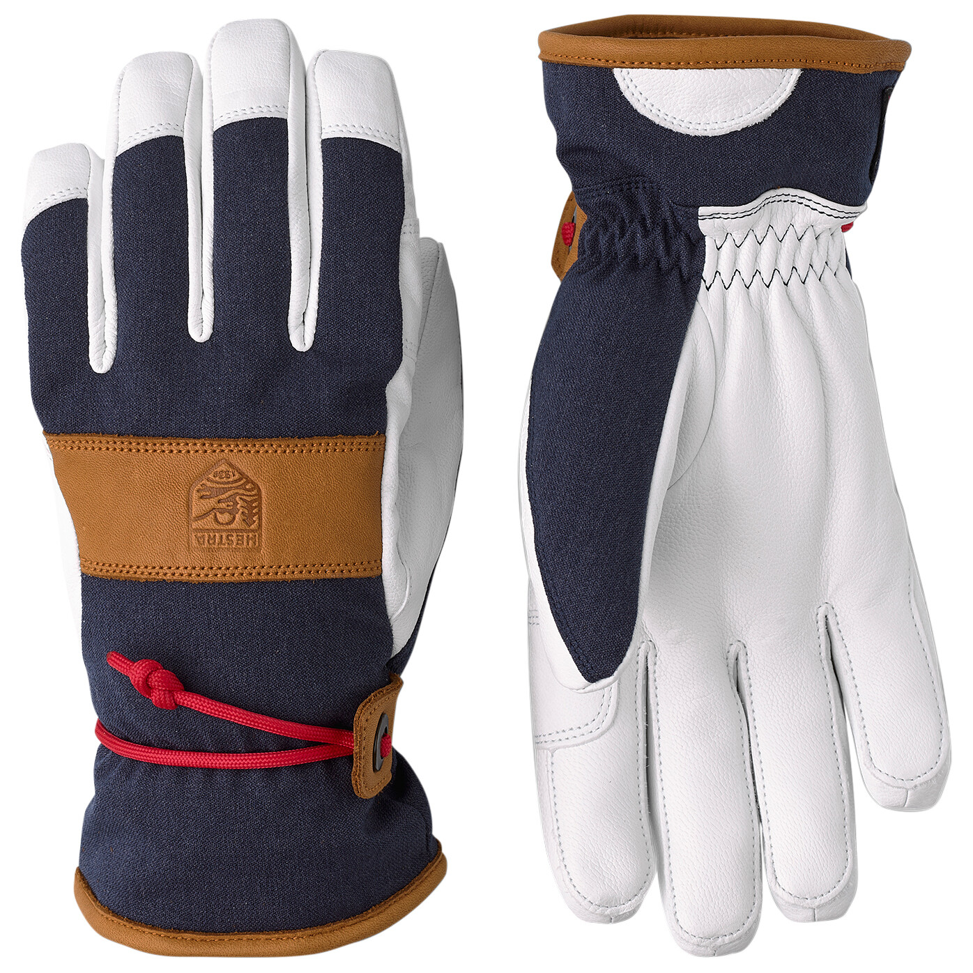 

Перчатки Hestra Women's Voss CZone 5 Finger, темно синий, Серый, Перчатки Hestra Women's Voss CZone 5 Finger, темно синий