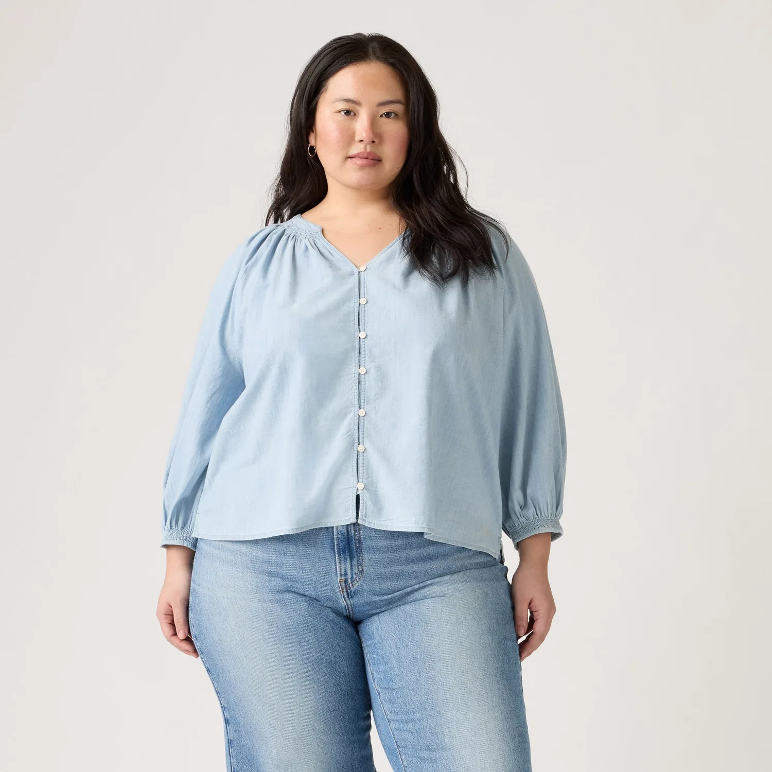 Блузка "Фиби" (большого размера) Levi's, Light Wash — фото 3