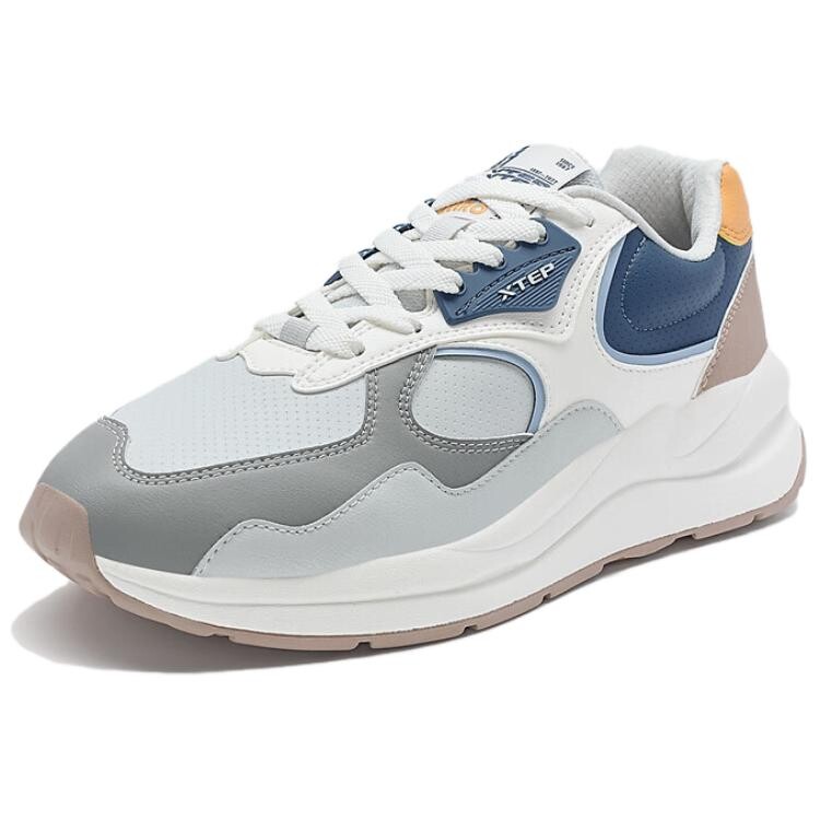 Кроссовки XTEP Lifestyle Shoes Men Low-top White/Blue/Gray, белый/синий/серый — фото 2