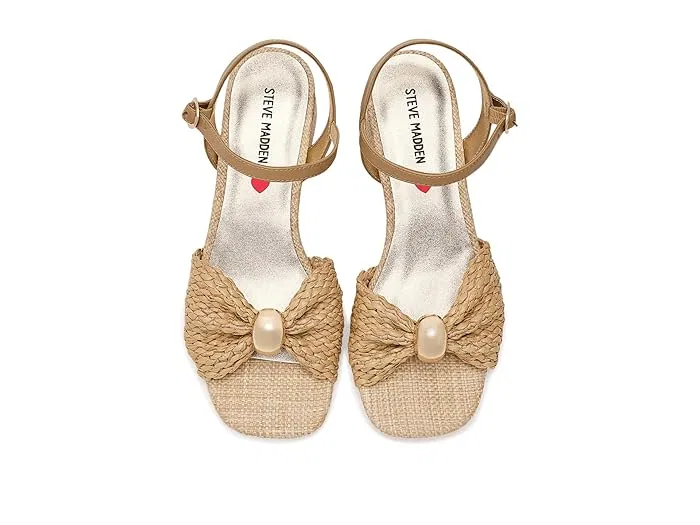 Туфли на каблуке Golden Steve Madden Kids, Natural Raffia — фото 3