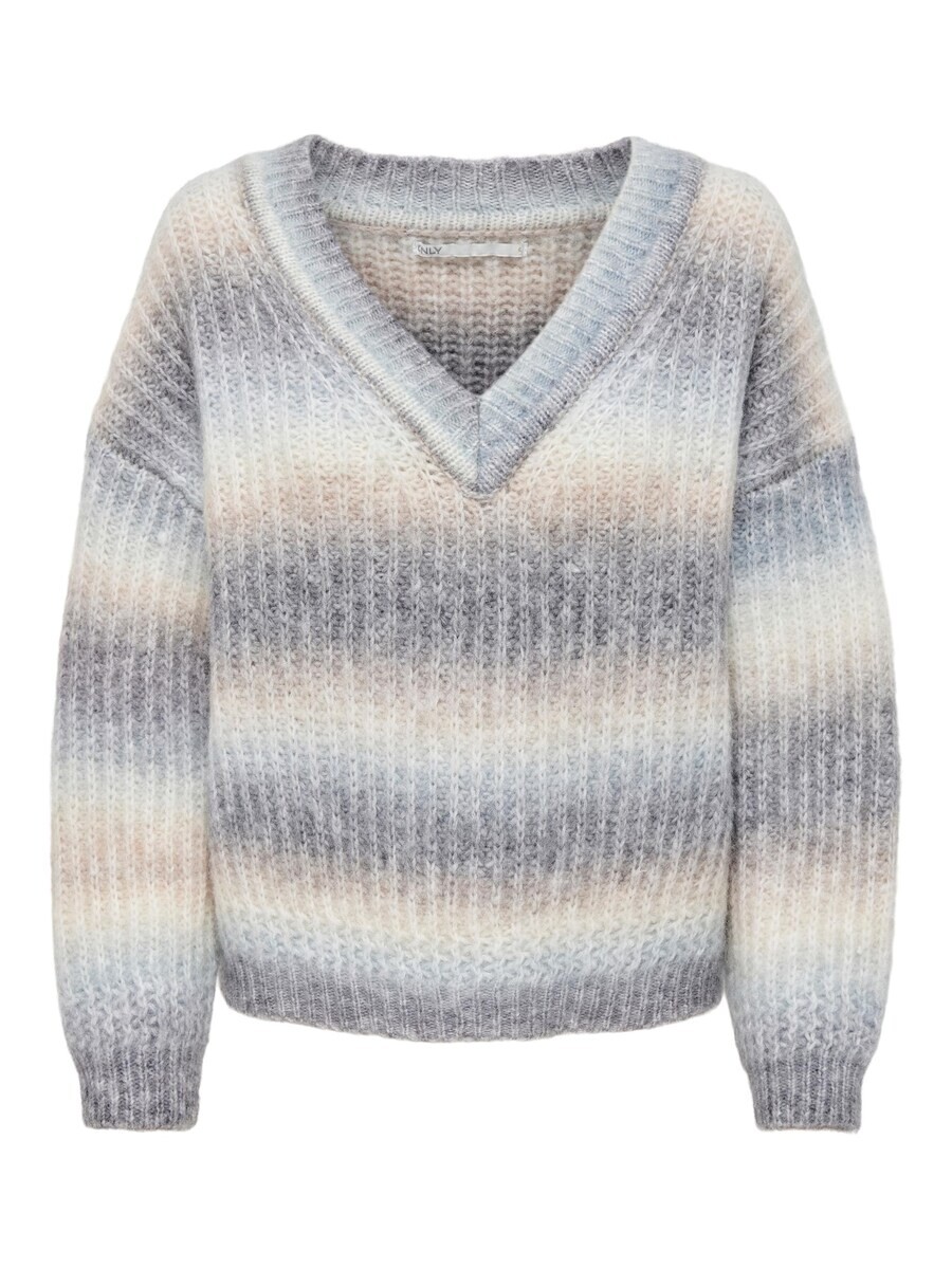 

Тонкий вязаный свитер ONLY Sweater Mutah, цвет beige/grey