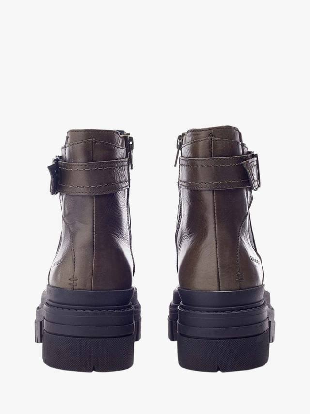 Кожаные ботинки челси shoon oller Moda in Pelle, оливковый — фото 3