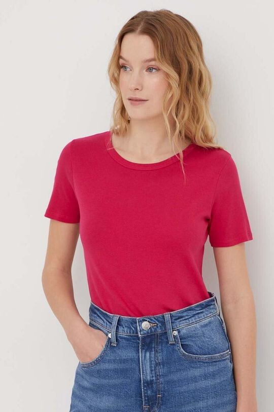 

Хлопковая футболка United Colors of Benetton, розовый