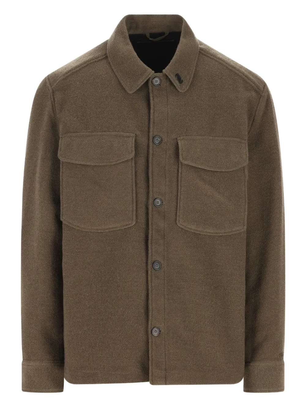 

Куртка-рубашка с накладными карманами Massimo Osti Studio, зеленый
