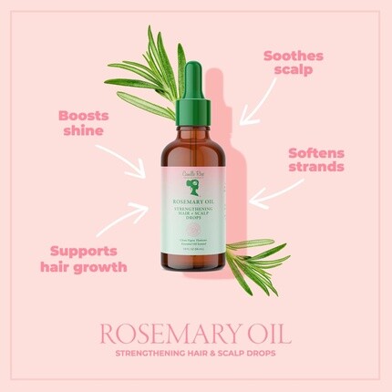 Camille Rose Rosemary Oil, укрепляющие волосы и кожу головы капли, 1,9 жидк. унции — фото 3