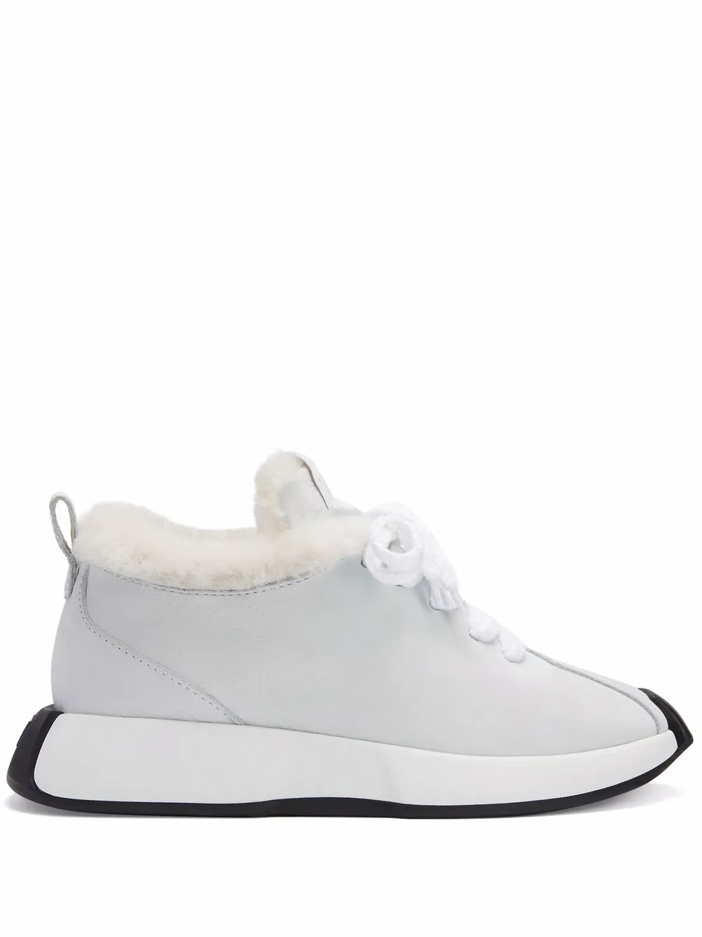 Кроссовки Ferox с подкладкой из овчины Giuseppe Zanotti, белый
