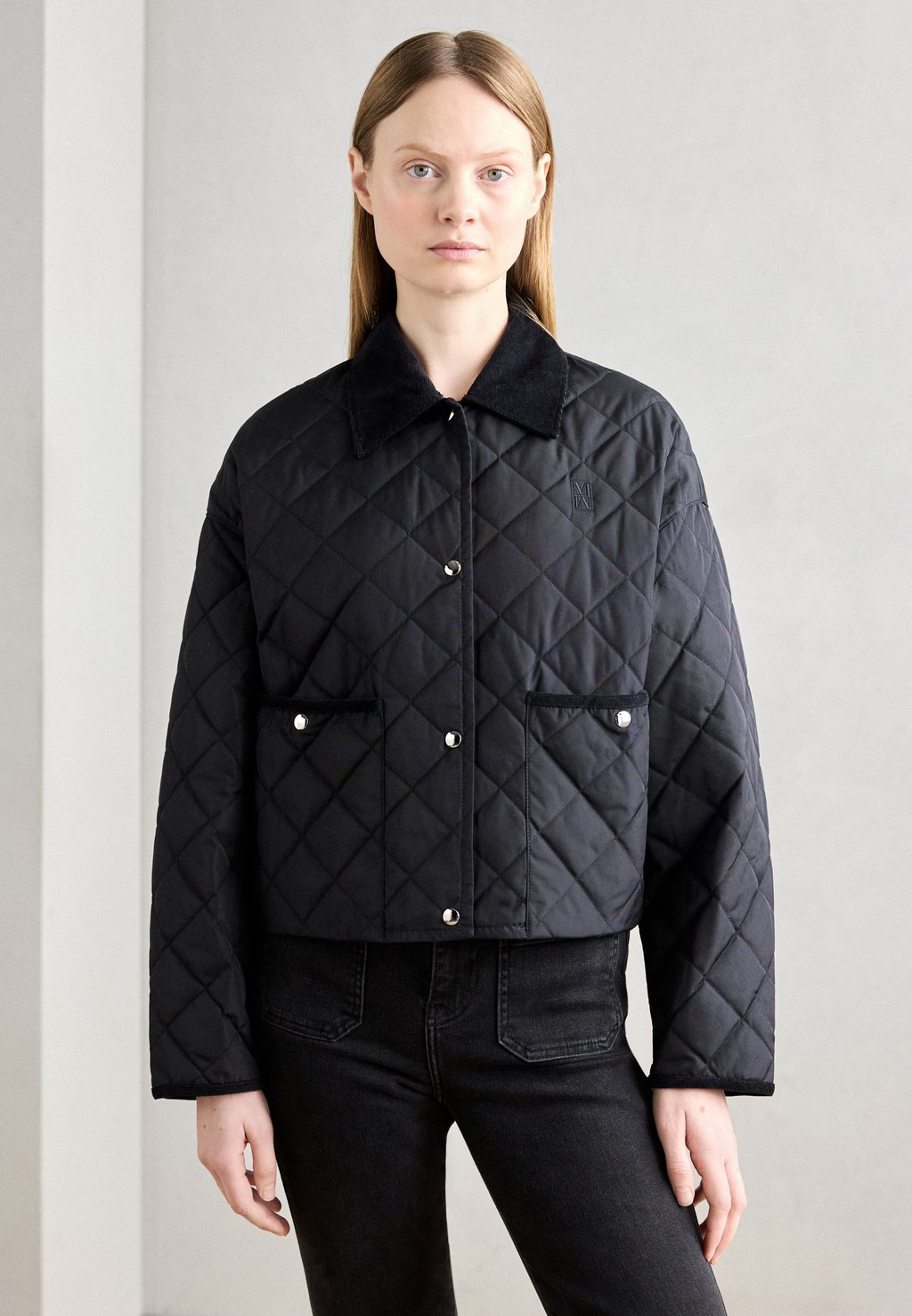 

Легкая куртка QUILTED JACKET LIGHT PADDED PATCHED COLLAR AND DETAILS PATCHED POCKETS Marc O'Polo, темно-синий