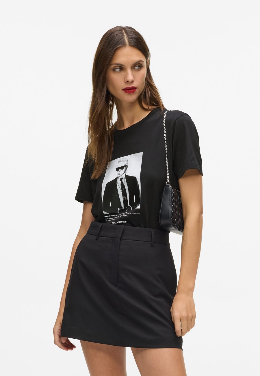 

Футболка KARL LAGERFELD PORTRAIT, Black, Черный, Футболка KARL LAGERFELD PORTRAIT, Black