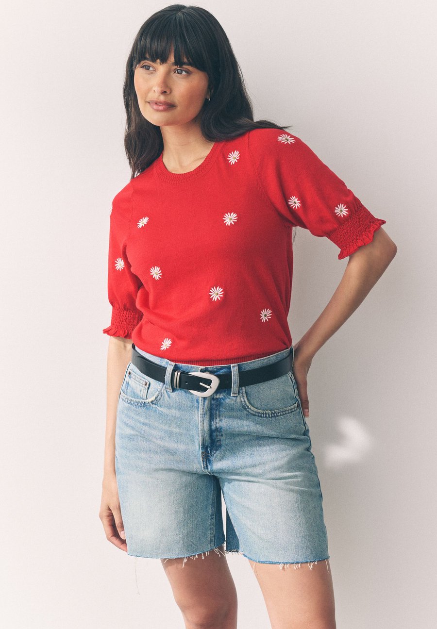 

Футболка Next Print T-shirt, Red Flower Print/Red