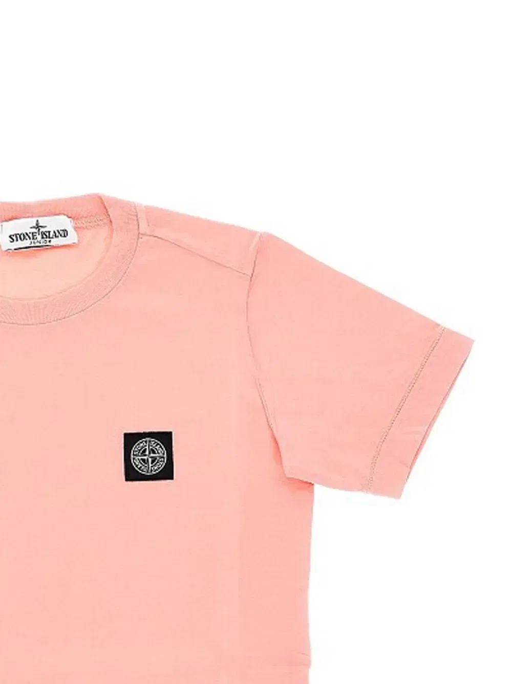 Футболка с аппликацией Stone Island Junior, розовый — фото 2