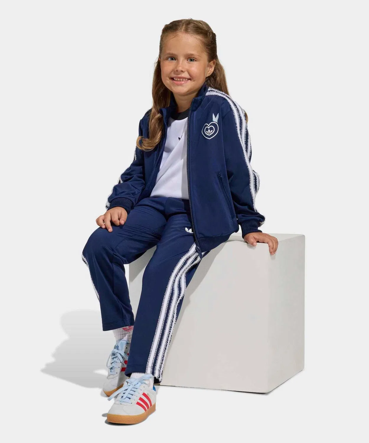 Детский спортивный костюм Disney Firebird Adidas Originals синий