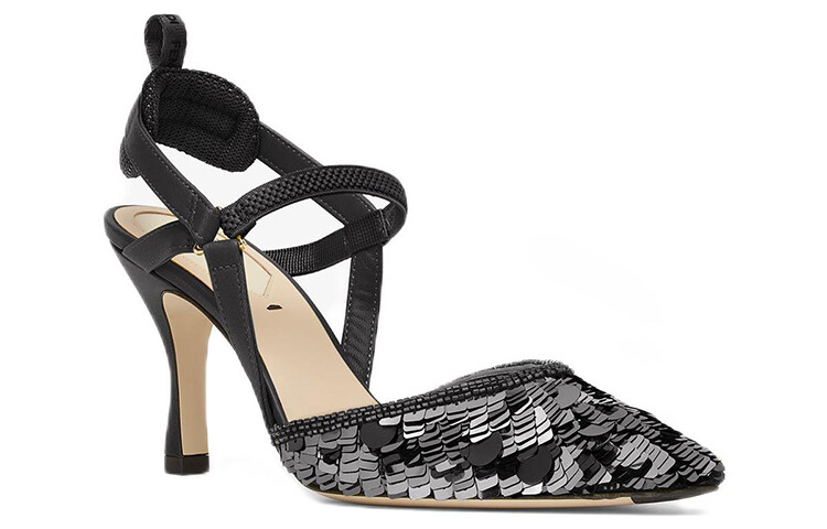 Туфли на высоком каблуке Colibri женские черные Fendi — фото 3