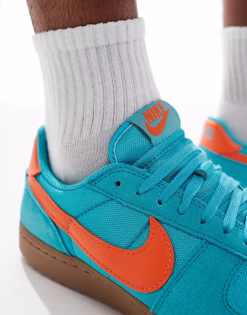 Кроссовки унисекс Nike Field General синего и оранжевого цветов — фото 4