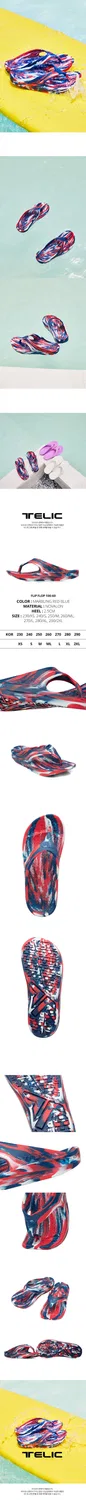 Мужские вьетнамки Telic Recovery, лимитированная серия Marbling — фото 4