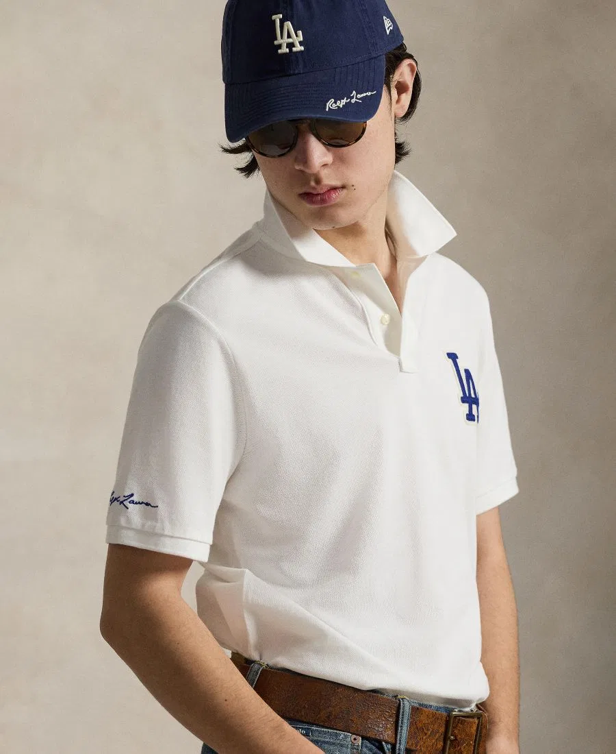 Мужская классическая рубашка-поло Polo Ralph Lauren, белый — фото 4