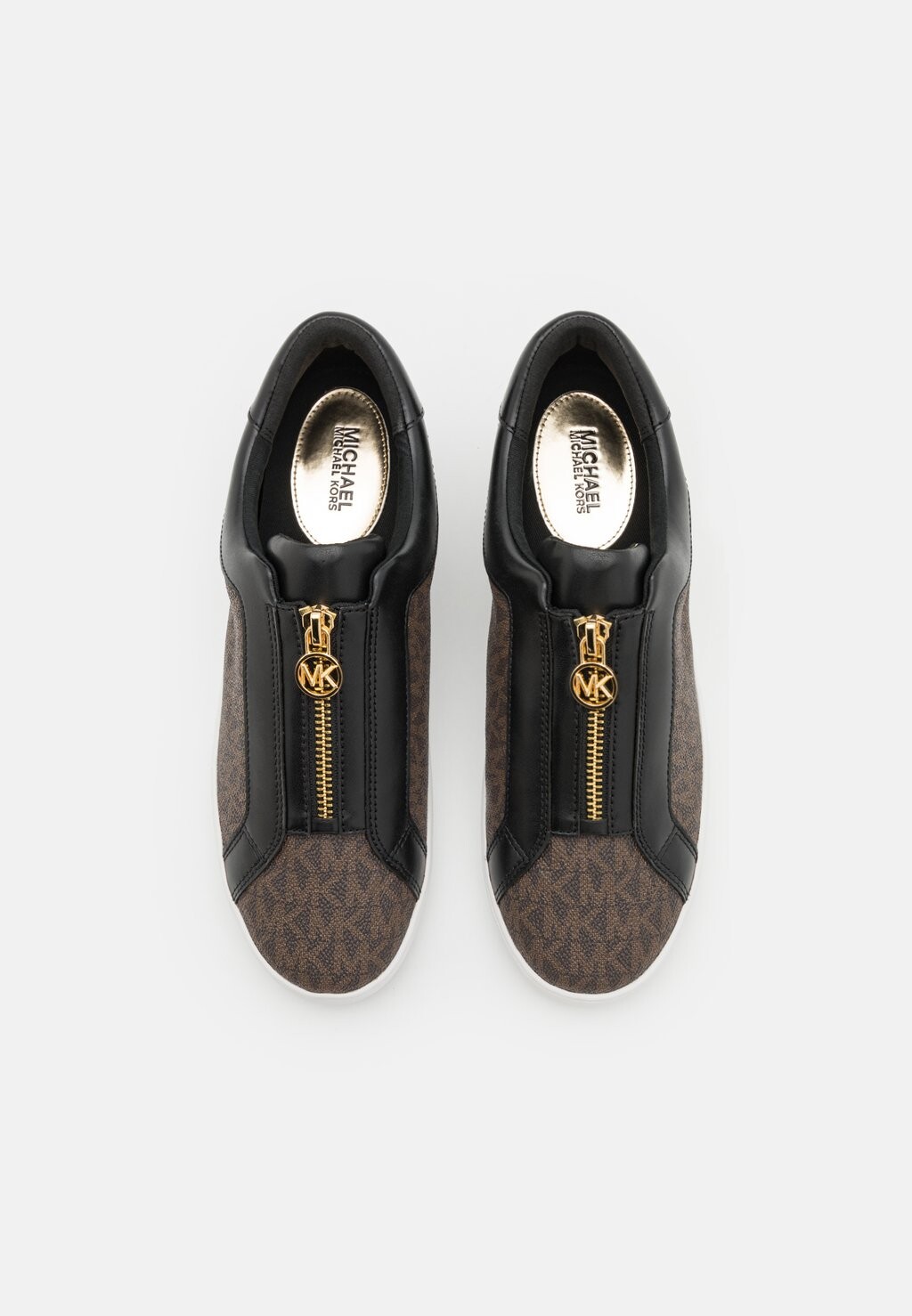 Низкие кроссовки Keaton Zip Slip On MICHAEL Michael Kors, коричневый — фото 4