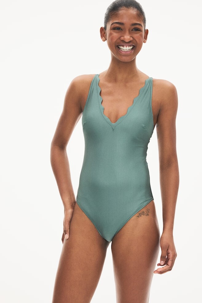 

Купальник с мягкими чашками H&M, зеленый