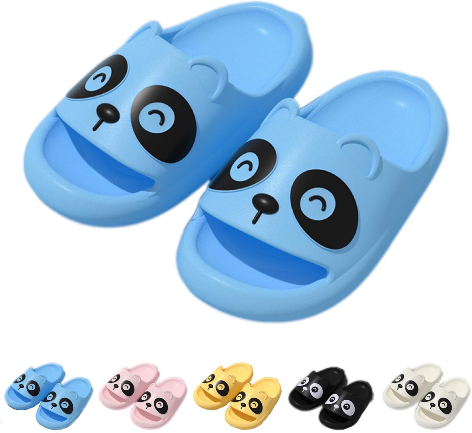 

Тапочки NTRUEML Panda для ванной, мультяшные, для мужчин и женщин, летние, новые домашние, парные, синий