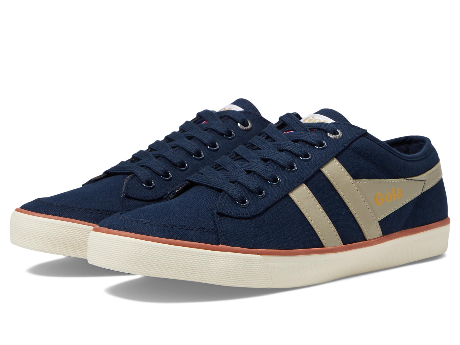 

Кроссовки Gola Comet, Navy/Feather Grey/Moody OrangeSee Less