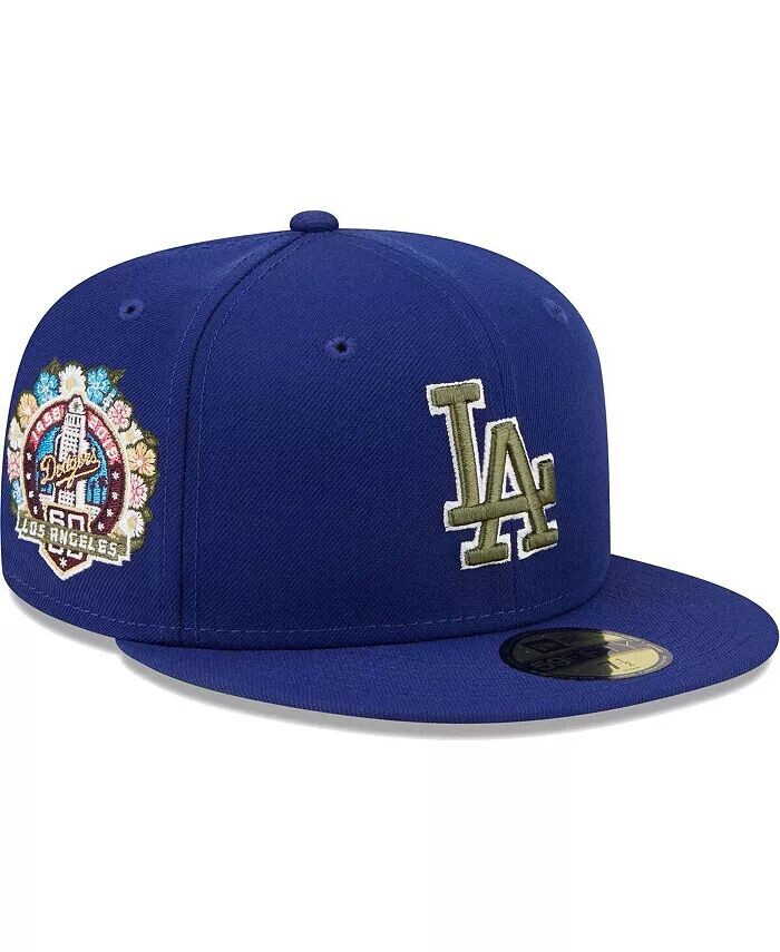 

Мужская приталенная шляпа Royal Los Angeles Dodgers 60th Anniversary Spring Training Botanical 59FIFTY New Era