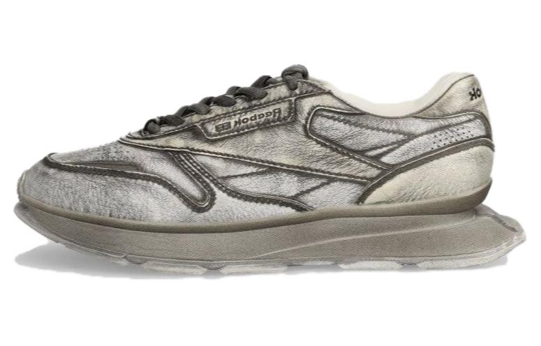 

Кроссовки Classic Leather LTD 'Gravel Wash' Reebok, цвет Gray Green