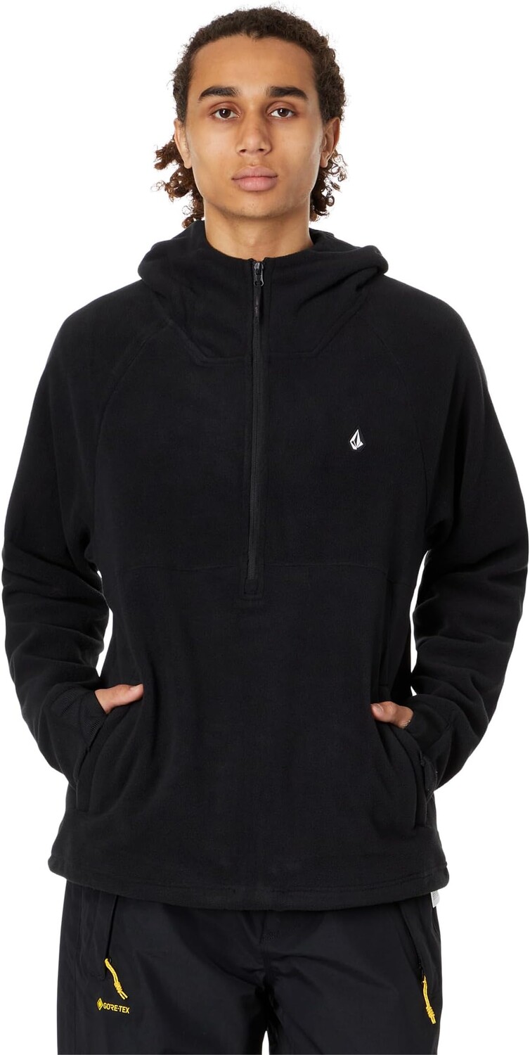 

Куртка Polar Fleece Hooded 1/2 Zip Volcom Snow, черный