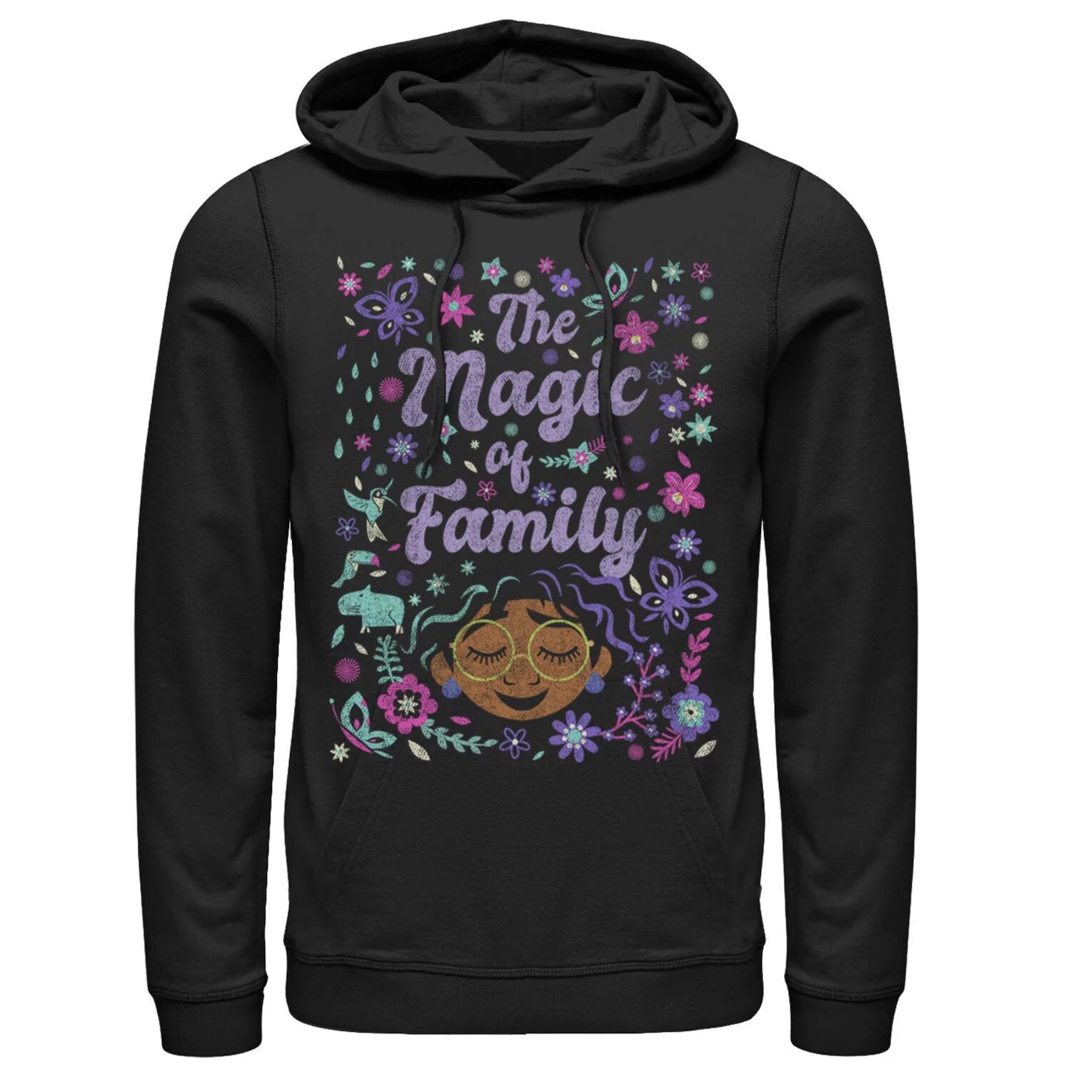 

Мужская толстовка с капюшоном и плакатом Disney Encanto The Magic Of Family Collage Licensed Character