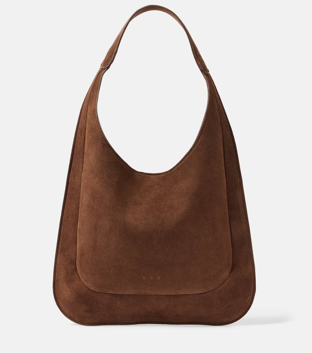 

Сумка через плечо из замши средней длины Aesther Ekme, цвет suede chocolate