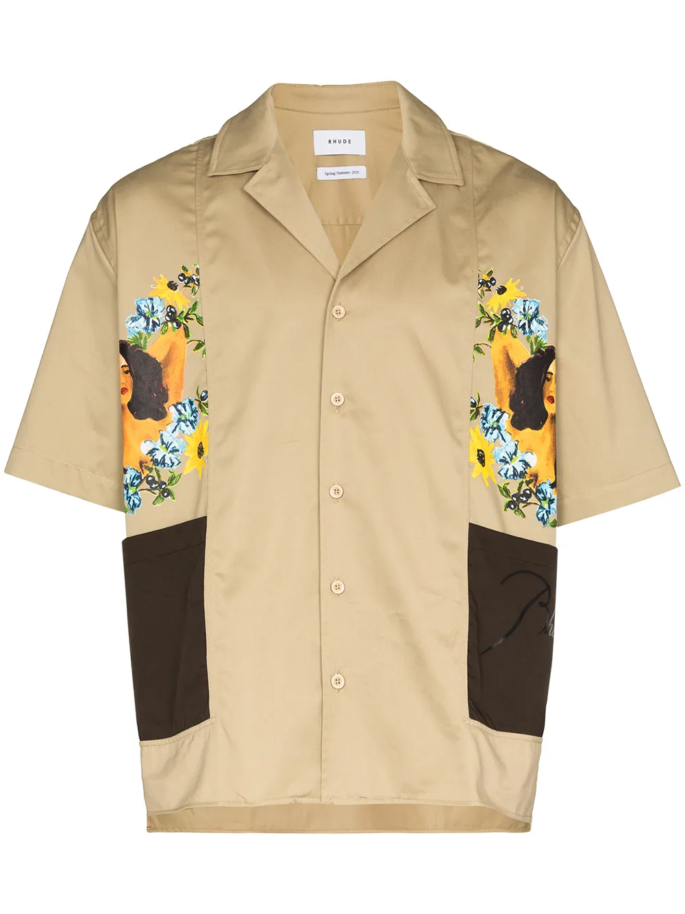 

Рубашка Cigar с короткими рукавами RHUDE, нейтральный